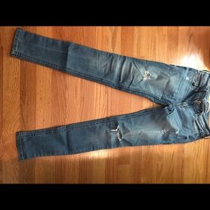 American Eagle skinny distressed jeans